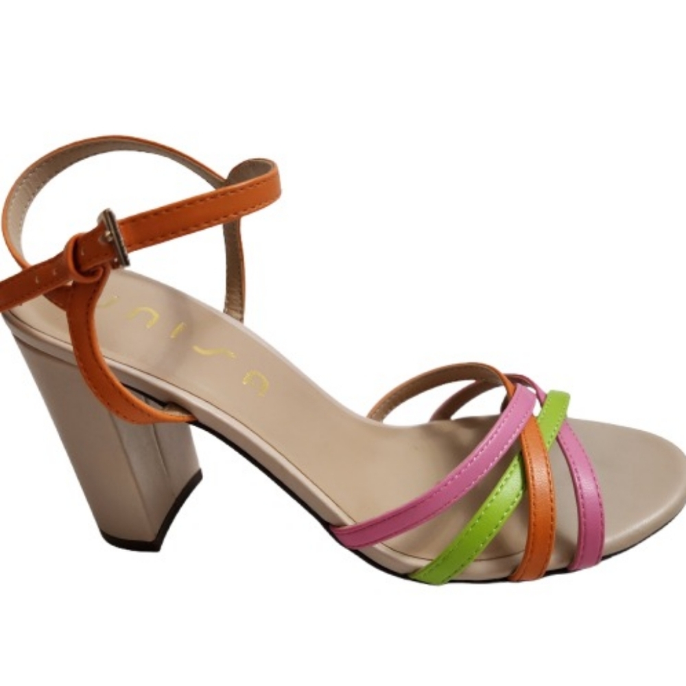 Unisa Unonya Multi Color Strappy Heels